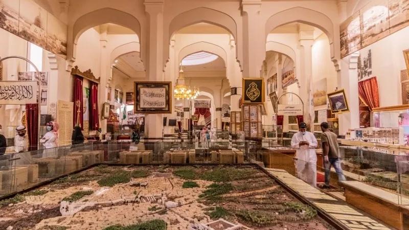 Historical models of Madinah displayed inside Dar Al Madinah Museum